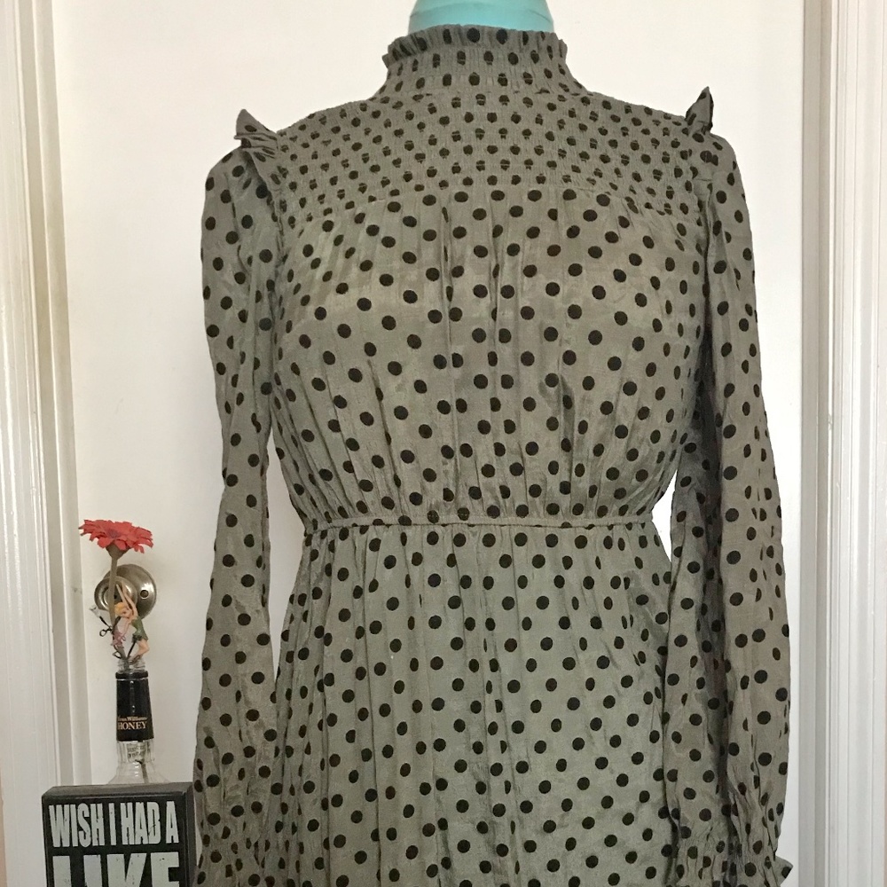60's Chic Polka-dot dress Size M